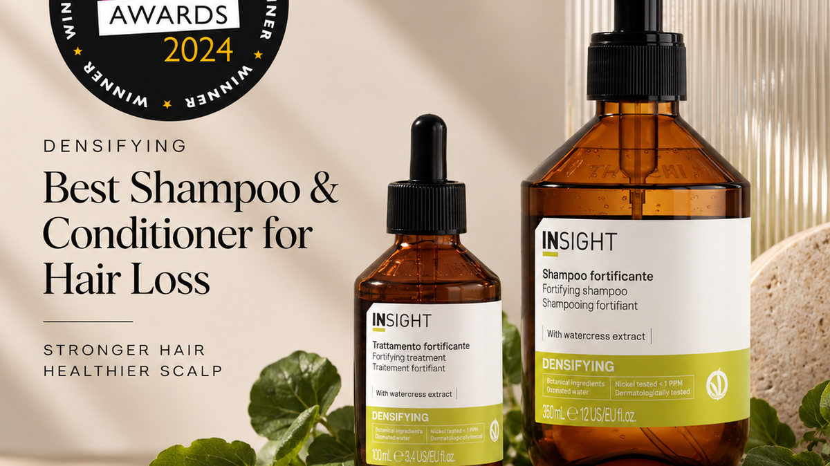 Insight Densifying Fortifying Shampoo and Treatment, winner of Best Shampoo & Conditioner for Hair Loss, Hair Magazine Hot 100 2024